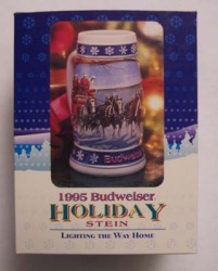 1995 Budweiser Beer Holiday Stein