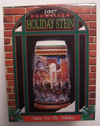 1997 Budweiser Holiday Beer Stein