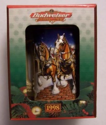 1998 Budweiser Holiday Beer Stein