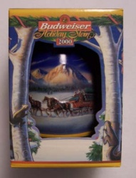 2000 Budweiser Holiday Beer Stein