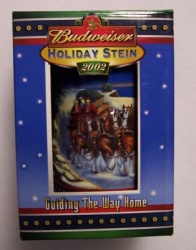 2002 Budweiser Beer Holiday Stein