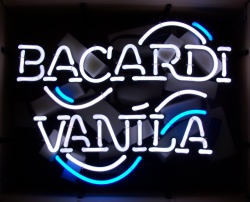 Bacardi Vanila Rum Neon Sign