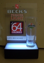 Becks Premier Light Beer Display