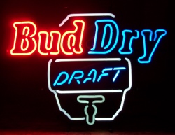 Bud Dry Draft Beer Neon Sign