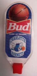 Budweiser Beer NBA Hornets Tap Handle