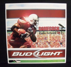 Bud Light Beer Gamecocks Tin Sign