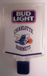 Bud Light Beer NBA Hornets Tap Handle