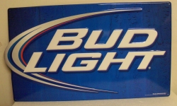 Bud Light Beer Iconic Tin Sign
