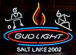 Bud Light Beer Salt Lake Neon Sign