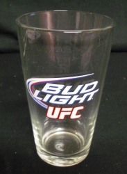 Bud Light Beer UFC Pint Glass