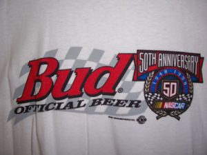 Budweiser Beer NASCAR T-Shirt budweiser beer nascar t-shirt Budweiser Beer NASCAR T-Shirt budnascar50thtshirt 300x225