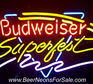 Budweiser Beer Superfest Neon Sign