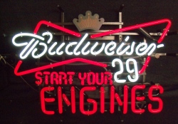 Budweiser Beer NASCAR Start Your Engines Neon Sign [object object] My Beer Sign Collection &#8211; Not for sale but can be bought&#8230; budweisernascar29startyourengines