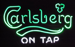 Carlsberg Beer On Tap Neon Sign [object object] My Beer Sign Collection &#8211; Not for sale but can be bought&#8230; carlsbergontap