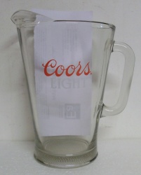 Coors Light Beer Glass Pitcher