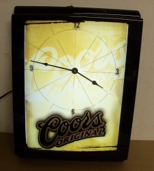 Coors Original Beer Lighted Clock