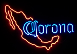 Corona Beer Map Neon Sign [object object] My Beer Sign Collection &#8211; Not for sale but can be bought&#8230; coronamap