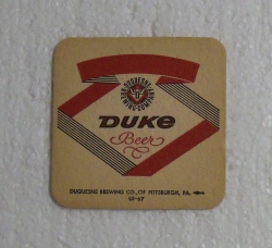 Duquesne Beer Coaster