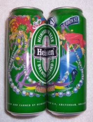 Heineken Beer Mardi Gras Can
