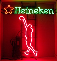Heineken Beer Hoops Neon Sign [object object] My Beer Sign Collection &#8211; Not for sale but can be bought&#8230; heinekenhoops