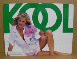 Kool Cigarettes Tin Tacker Sign [object object] My Beer Sign Collection &#8211; Not for sale but can be bought&#8230; koolgirltin