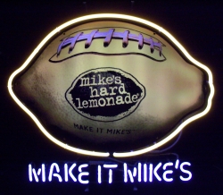Mikes Hard Lemonade Football Neon Sign