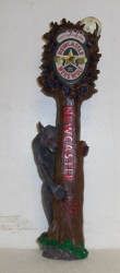 Newcastle Brown Ale Werewolf Tap Handle