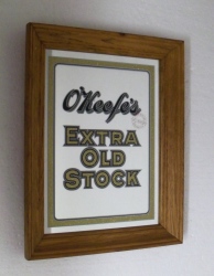 OKeefes Extra Old Stock Beer Mirror