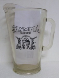 Olympia Beer Glass Pitcher