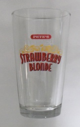 Petes Wicked Strawberry Blonde Beer Pint Glass