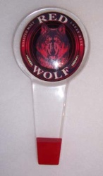 Red Wolf Lager Tap Handle