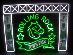 Rolling Rock Beer Town Fair Neon Sign