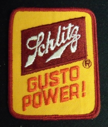 Schlitz Beer Gusto Power Uniform Patch