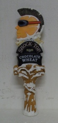 Shock Top Chocolate Wheat Beer Tap Handle