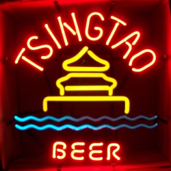 Tsingtao Beer Pagoda Neon Sign