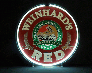 Weinhards Red Motion Neon Sign