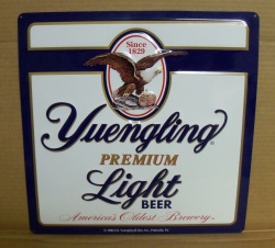 Yuengling Light Beer Tin Sign