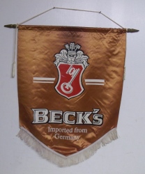 becks beer banner sign