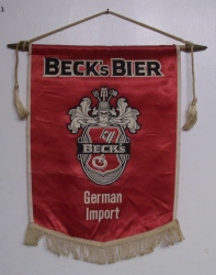 becks bier banner sign