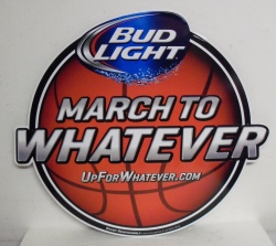 Bud Light Beer March Madness Tin Sign