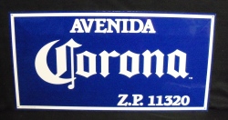 Corona Beer Avenida Tin Sign