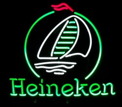 Heineken Beer Sailboat Neon Sign [object object] My Beer Sign Collection &#8211; Not for sale but can be bought&#8230; heinekensailboat