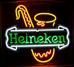 Heineken Beer Saxophone Neon Sign [object object] My Beer Sign Collection &#8211; Not for sale but can be bought&#8230; heinekensaxophone