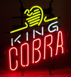 King Cobra Malt Liquor Neon Sign [object object] My Beer Sign Collection &#8211; Not for sale but can be bought&#8230; kingcobra