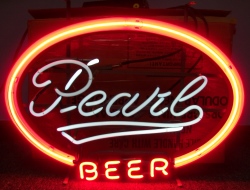 Pearl Beer Neon Sign [object object] My Beer Sign Collection &#8211; Not for sale but can be bought&#8230; pearlbeernos