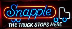 Snapple Beverages Truck Neon Sign