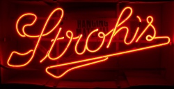 Strohs Beer Neon Sign [object object] My Beer Sign Collection &#8211; Not for sale but can be bought&#8230; strohsnib1980