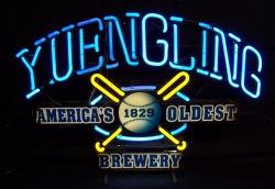 Yuengling Beer Baseball Neon Sign [object object] My Beer Sign Collection &#8211; Not for sale but can be bought&#8230; yuenglingbaseball2004used