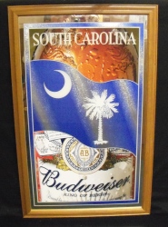 Budweiser Beer South Carolina Mirror