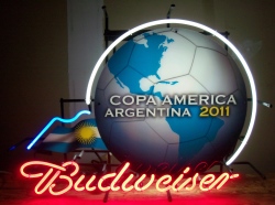 Budweiser Beer Soccer Neon Sign